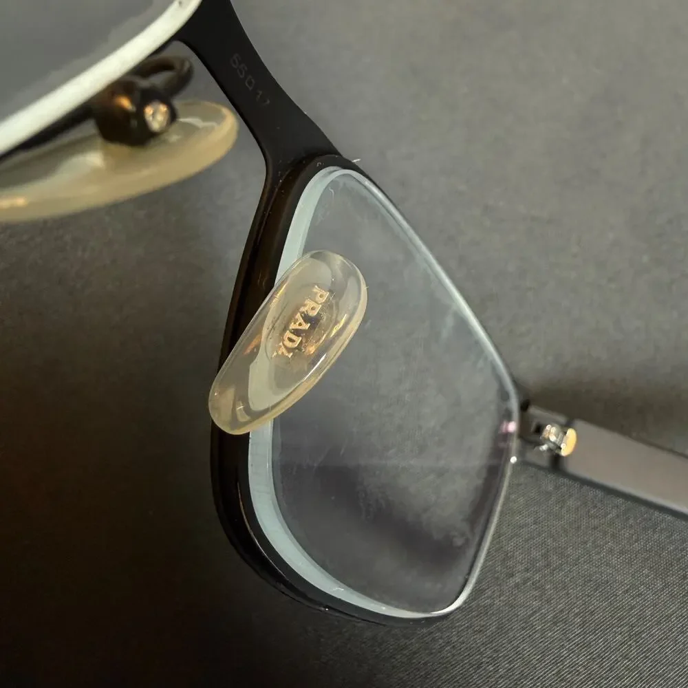 Prada VPS50G 55-17-140 DG0-1O1 Black Red Sport Eyeglasses Only Frame